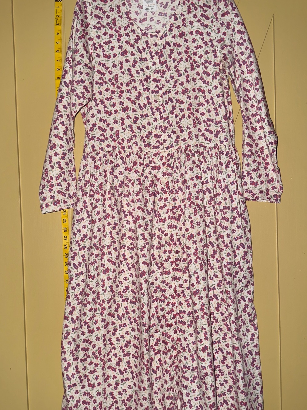 Northern Reflections Cream Dress with Pink Floral Print